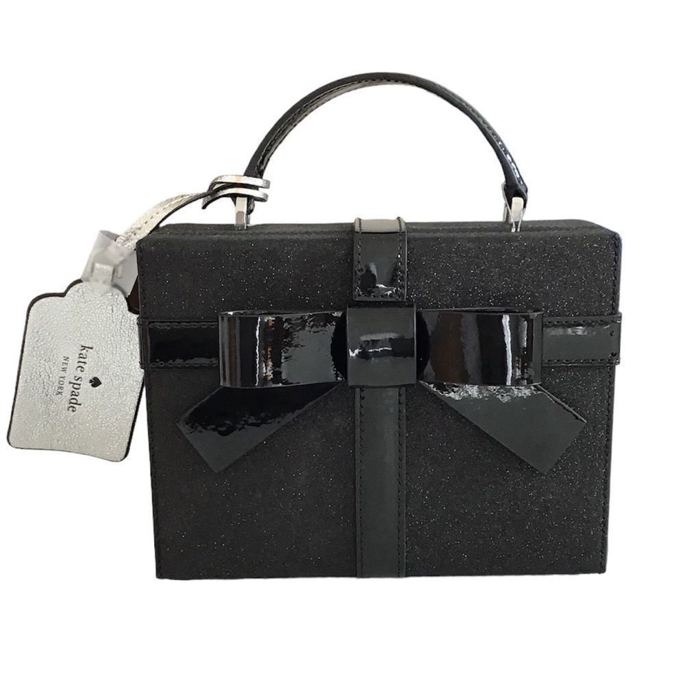 kate spade New York Black Other Wrapping Party Gift Box Crossbody Bag New